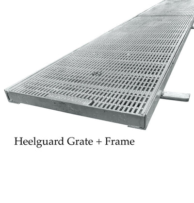 Galvanised External Box Grate & Frame - Heelguard Pattern - Steel Builders