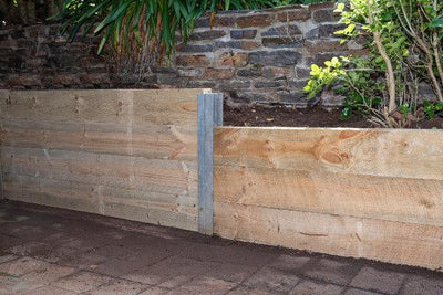 How To Build a Sleeper Retaining Wall with Steel Posts