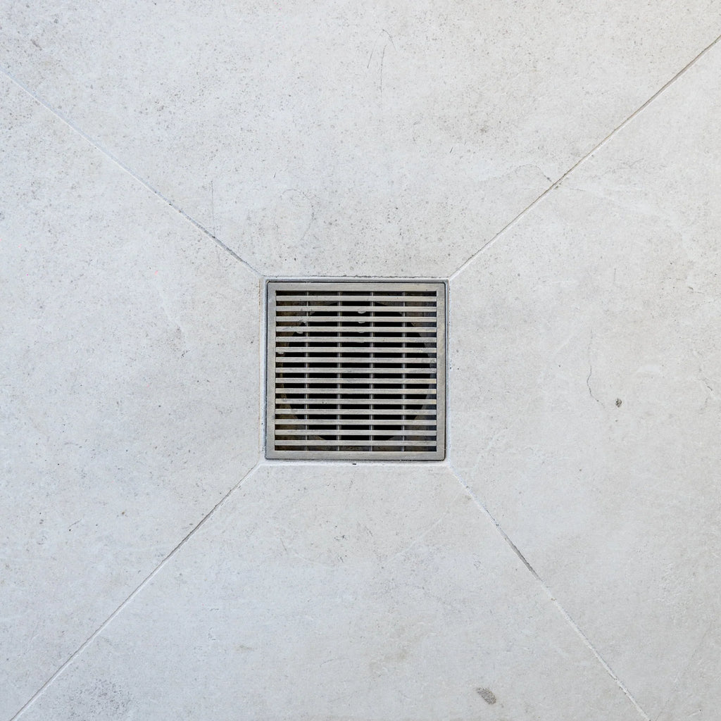 Heelguard Stainless Steel Square Drain - 115mm