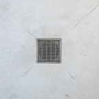 Heelguard Stainless Steel Square Drain - 115mm
