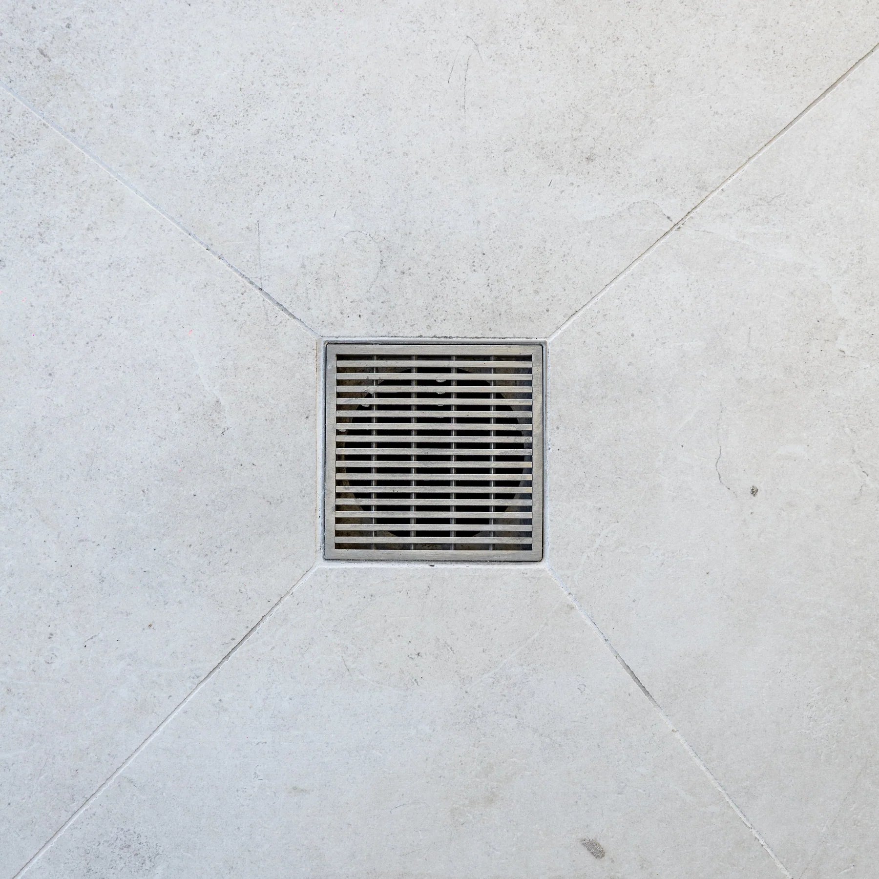 Heelguard Stainless Steel Square Drain - 115mm