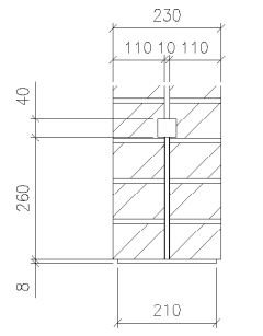Smart Maxi T-Bar™ - 210 Base for 230 Double Brick Walls