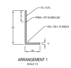 Smart™ R4 Epoxy Coated Structural Angle | 225mm x 100mm x 10mm