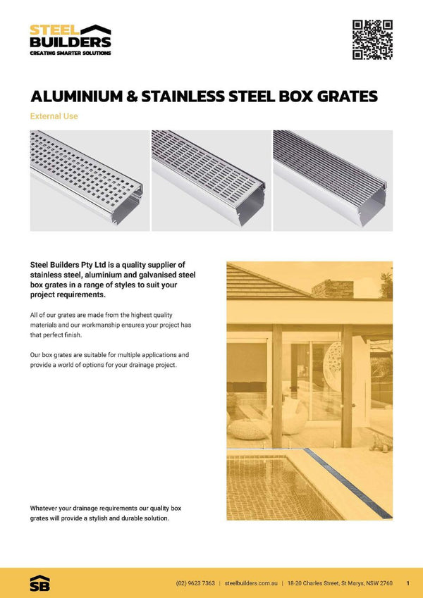 Aluminum & Stainless Steel Box Grates