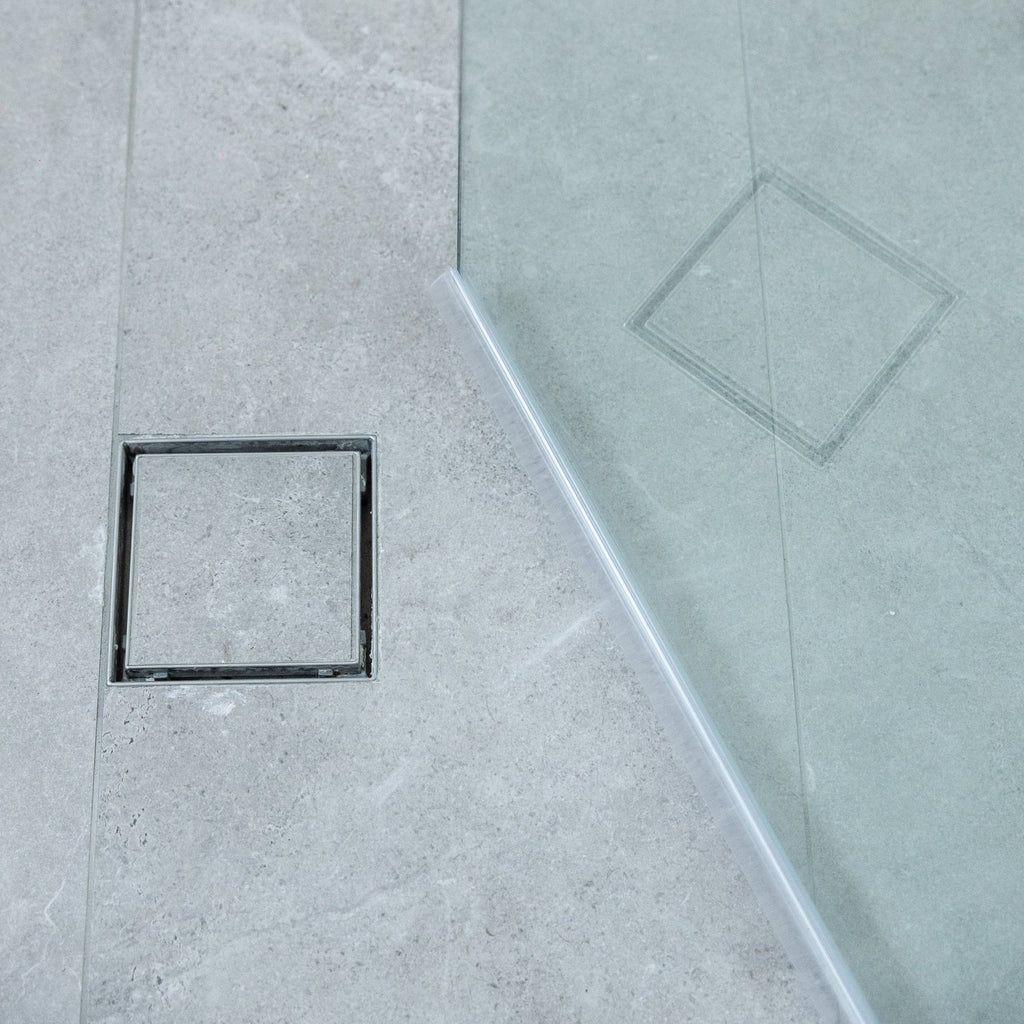 Tile Insert Stainless Steel Square Floor Waste & Drain