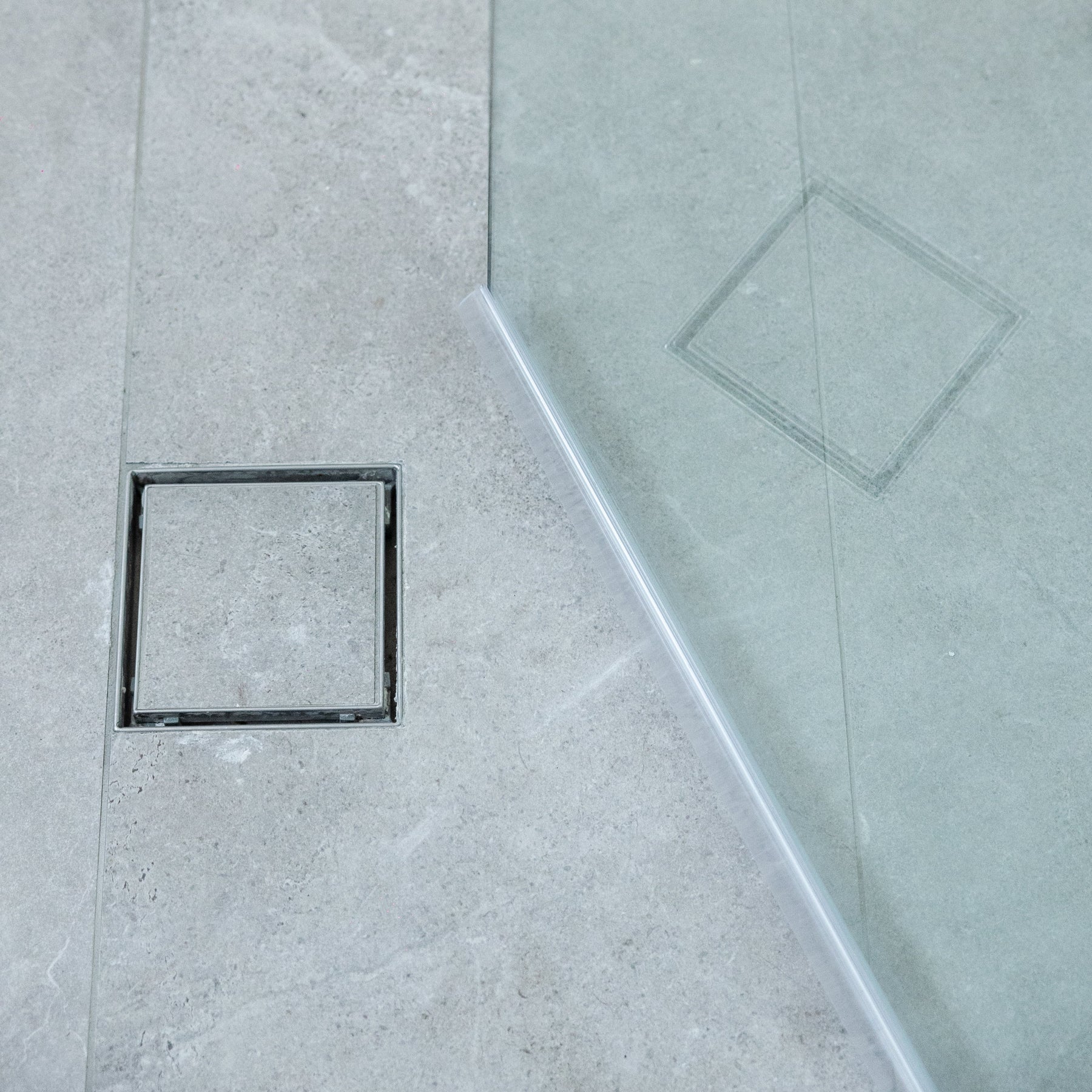 Tile Insert Stainless Steel Square Floor Waste & Drain