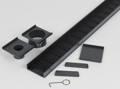 Black Stainless Steel Heelguard Grate + Plastic Base