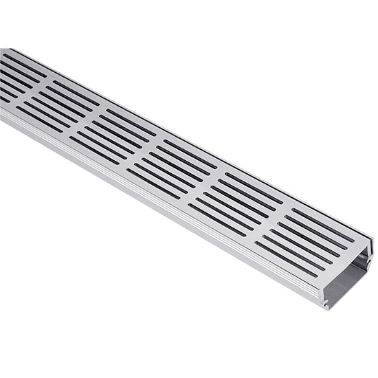 SLOTTED ALUMINIUM GRATE & DRAIN CHANNEL