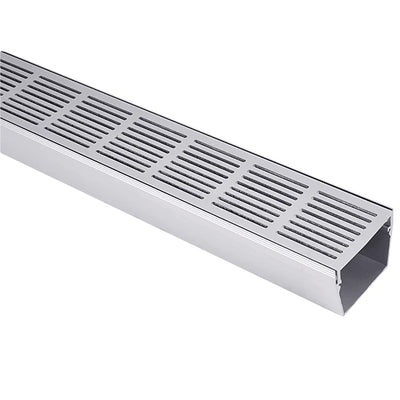 SLOTTED ALUMINIUM GRATE & DRAIN CHANNEL