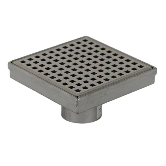 SQUARE PATTERN STAINLESS STEEL SQUARE DRAIN - 115MM