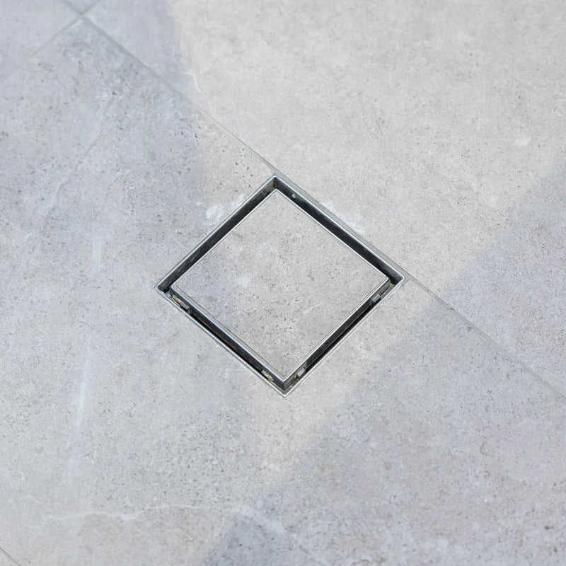 Tile Insert Square Floor Drain 115mm - Stainless Steel