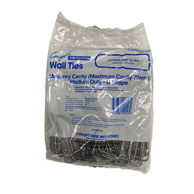 Wall Ties - Stainless & Galvanised Steel
