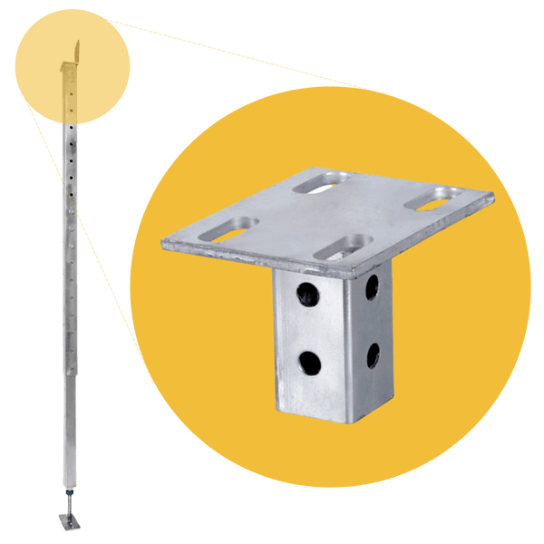 Adjustable Smart Telpost™ (Including Head Assembly) - Steel Builders