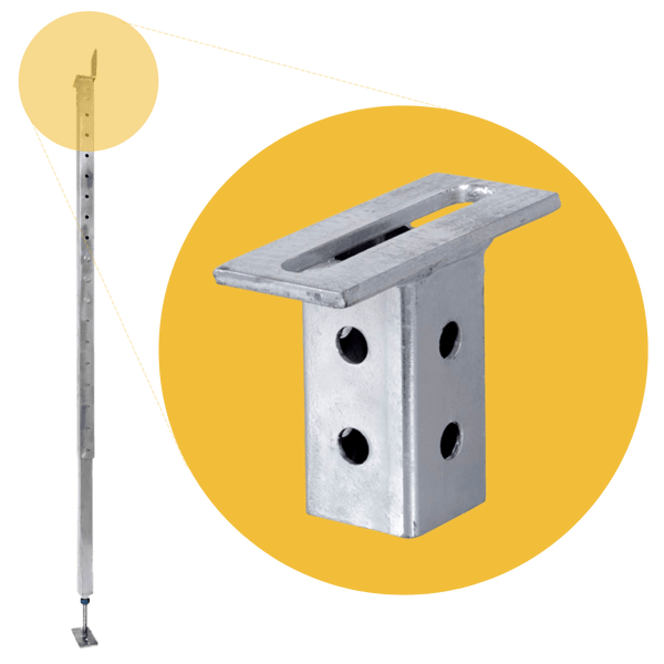 Adjustable Smart Telpost™ (Including Head Assembly) - Steel Builders