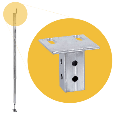 Adjustable Smart Telpost™ (Including Head Assembly) - Steel Builders