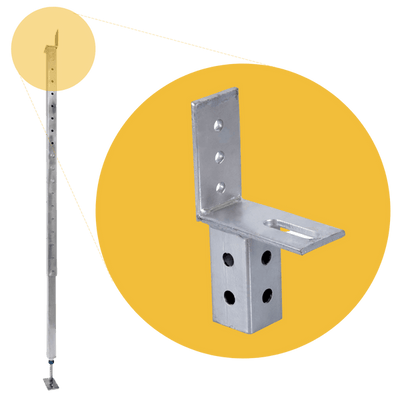 Telpost Adjustable Steel Post Support | Steel Builders