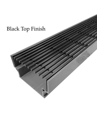 Black Stainless Steel With Plastic Base Grate Kit - Heelguard Pattern - Steel Builders