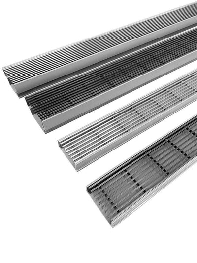 Black Stainless Steel With Plastic Base Grate Kit - Heelguard Pattern - Steel Builders