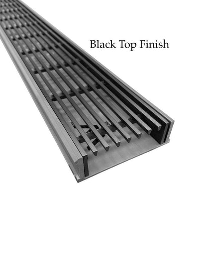 Black Stainless Steel With Plastic Base Grate Kit - Heelguard Pattern - Steel Builders