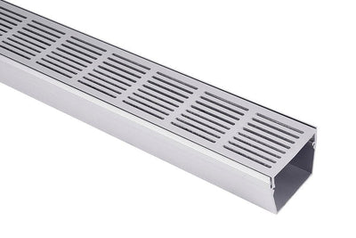 External Aluminium Drain - Lines Pattern - Steel Builders
