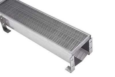 Stainless Steel External Box Grate & Channel - Heelguard Pattern - 140mm x 125mm - Steel Builders