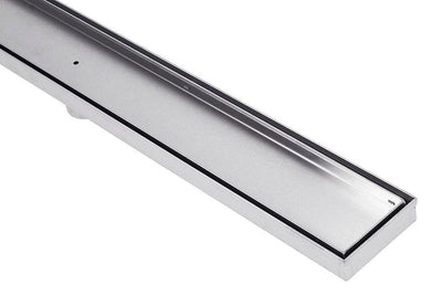 Stainless Steel Shower Drain & Grate (100mm x 30mm Wide) - Tile Insert - Steel Builders