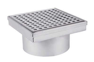 Stainless Steel Square Small Floor Wastes - 115mm x 115mm - Steel Builders